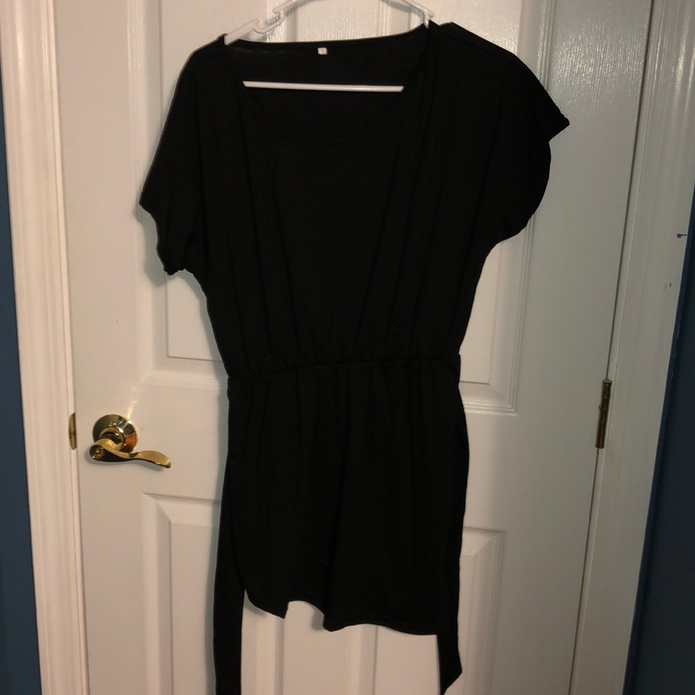 Black short dress
